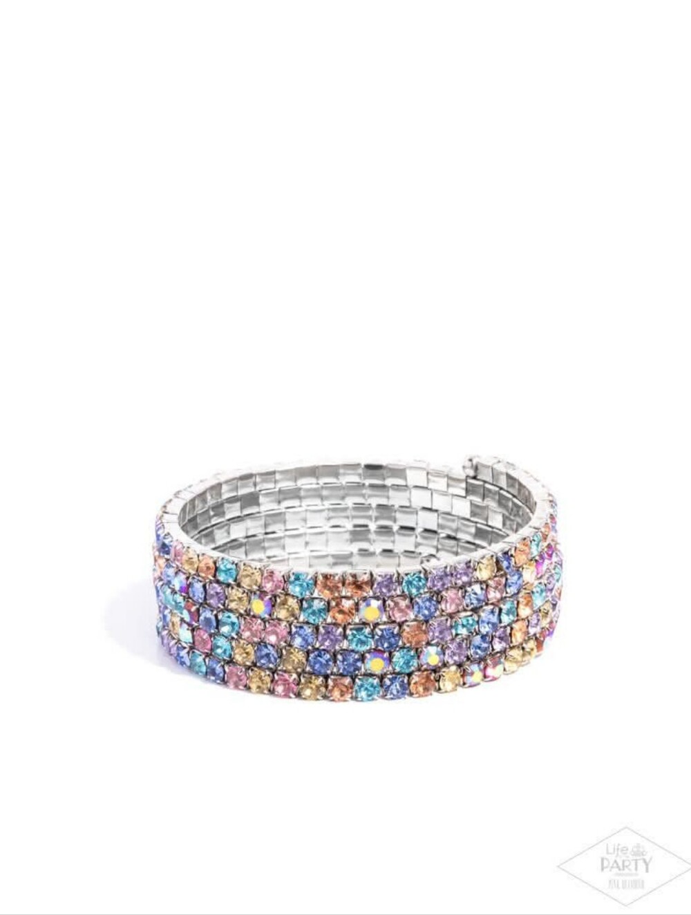 Multicolor Crystal Stretch Bracelet - Women Jewelry